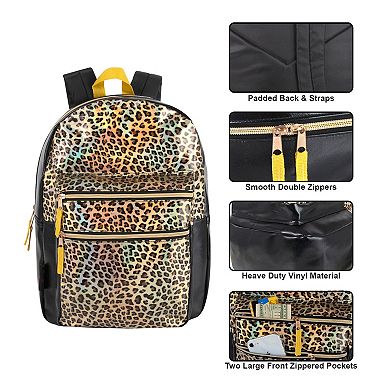 Girls Delia's Animal Print Faux Leather Backpack