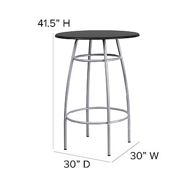 Flash Furniture Bar-Height Table with Stools 3-Piece Set