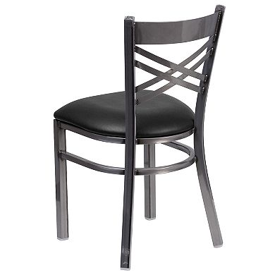 Flash Furniture Hercules Series X-Back Metal Restaurant Chair