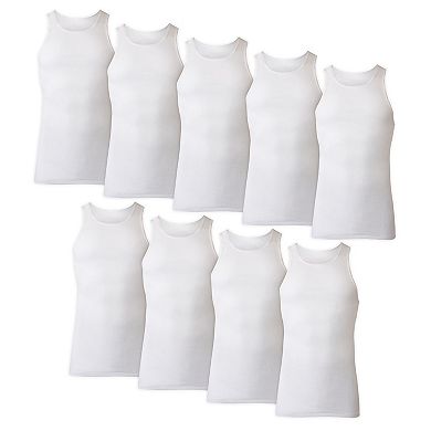 Men's Hanes® Ultimate 7+2 Double Bonus Pack ComfortSoft White Tank Undershirt