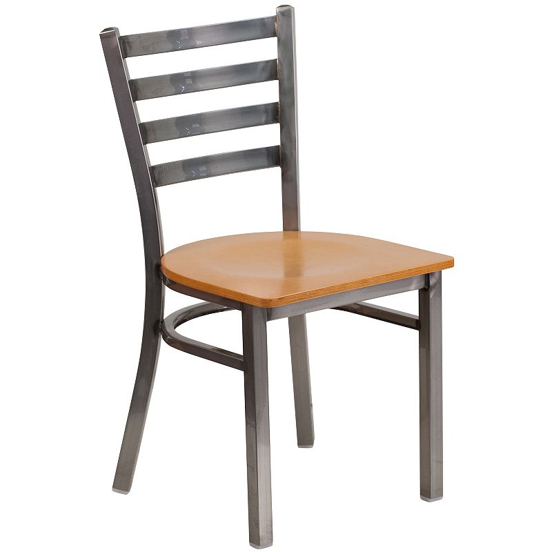 Flash Furniture Hercules Series Ladder-Back Metal Restaurant Chair, Multico