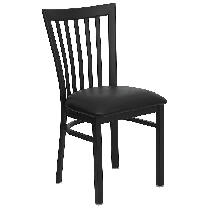 Flash Furniture Hercules Series Metal Restaurant Chair, Black