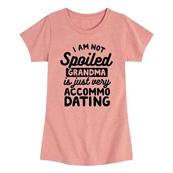Girls 7-16 Grandma Is Accomodating Graphic Tee