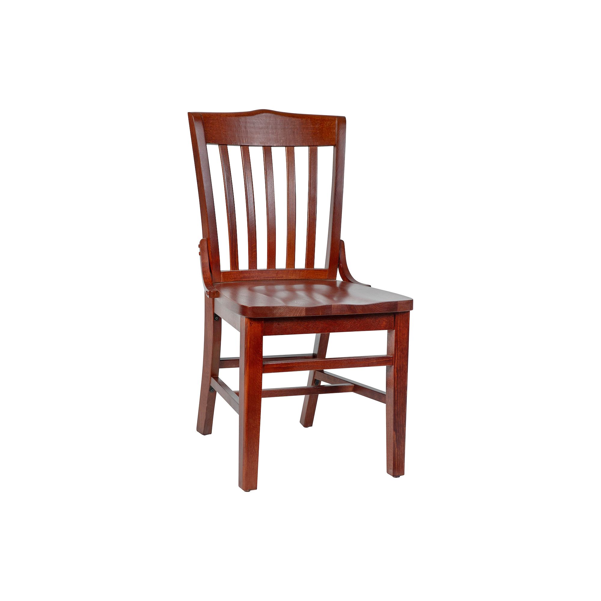 Flash Furniture HERCULES Series School House Back Restaurant Chair, Brown