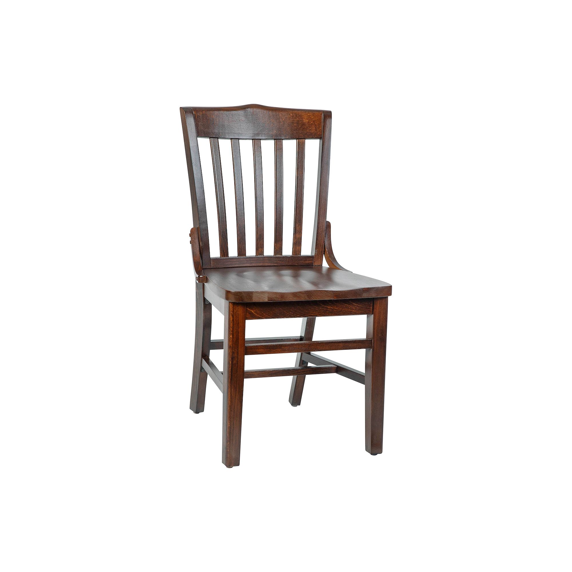 Flash Furniture HERCULES Series School House Back Restaurant Chair, Brown
