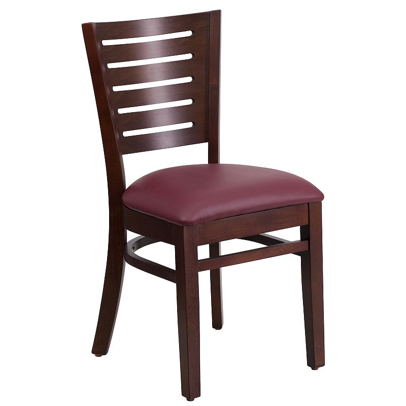 Flash Furniture Darby Series Slat Back Wood Restaurant Chair, Red