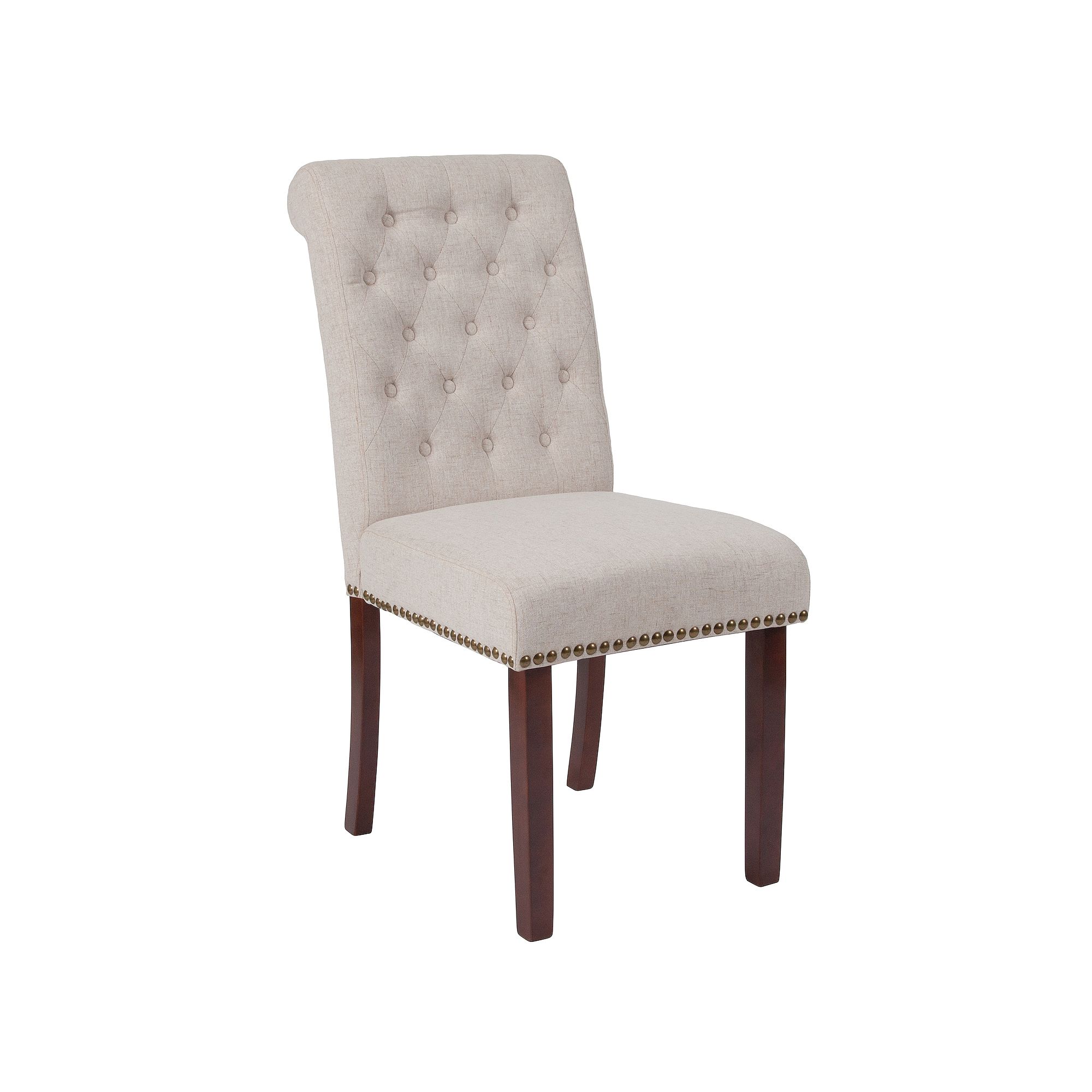 Flash Furniture Hercules Series Parsons Chair, Beige Fabric
