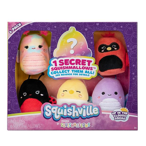 Squishville by Original Squishmallows Play and Display Storage - Four  2-Inch Plu