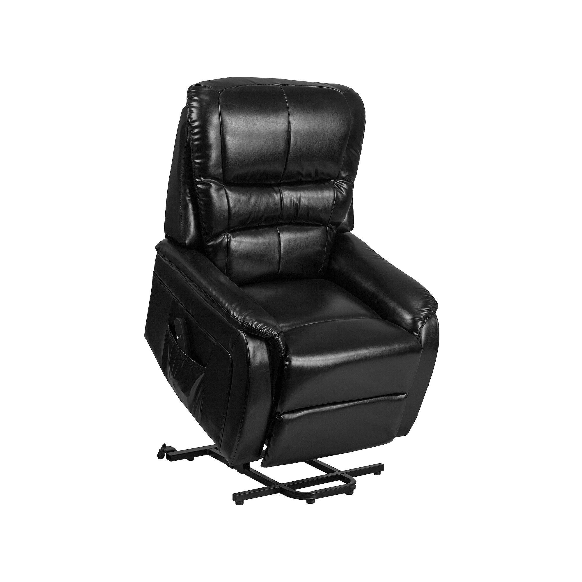 Flash Furniture HERCULES Series Remote Powered Lift Recliner Arm Chair, Bla