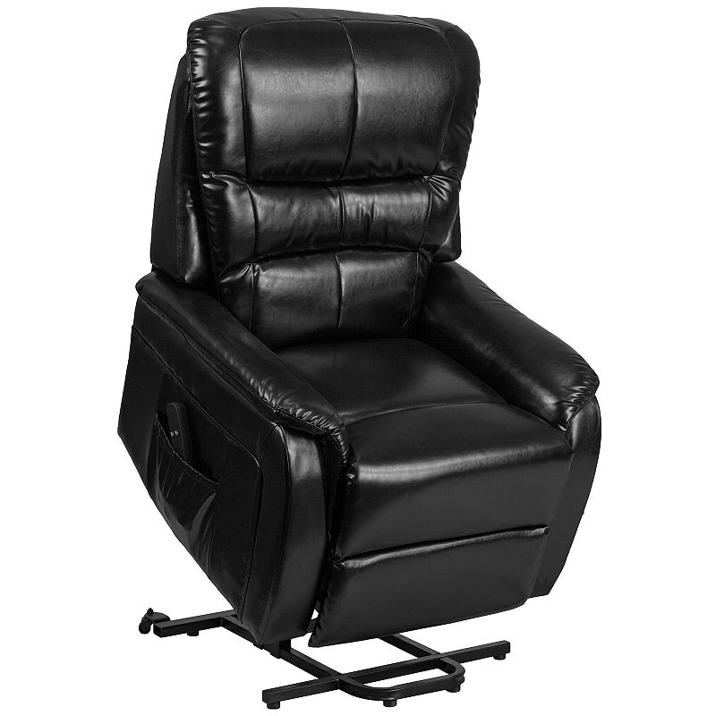 Flash Furniture HERCULES Series Remote Powered Lift Recliner Arm Chair, Bla