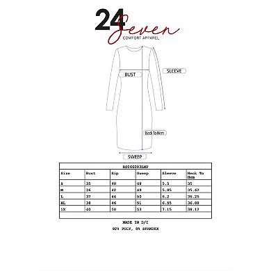 Women's 24Seven Comfort Apparel Summer Casual Mini Dress