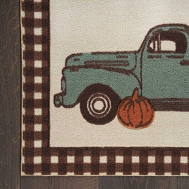 Celebrate Together™ Fall Truck Harvest 19.5'' x 30'' Accent Rug