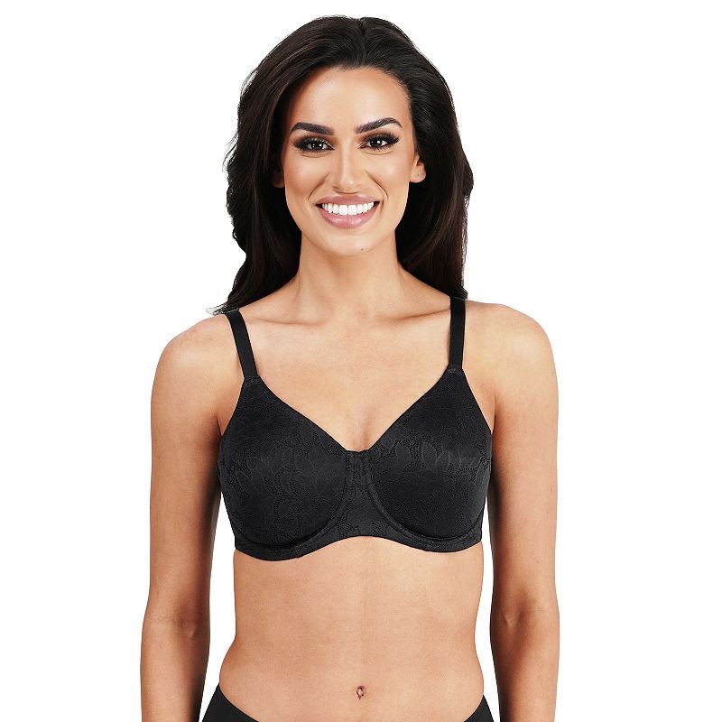 Dominique Jacqueline Jacquard Underwire Seamless Minimizer Bra 7018, Women's, Size: 44 Dd, Black