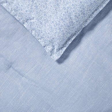 Laura Ashley Forsythia Blue Comforter Set with Shams
