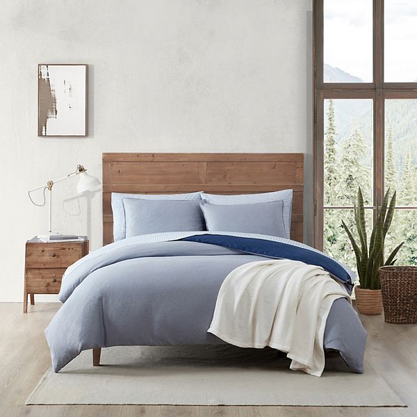 Eddie Bauer Herringbone Navy Comforter Set with Shams