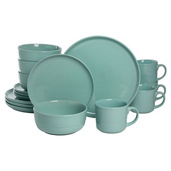 10 Strawberry Street Double Line 16 pc Dinnerware Set