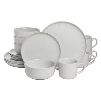 10 Strawberry Street Double Line 16 pc Dinnerware Set
