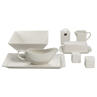 10 Strawberry Street Nova Square 40 pc. Dinnerware Set