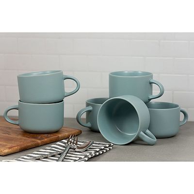 10 Strawberry Street Wazee Matte 6-pc. Oversized Mug Set 10 Strawberry Street Wazee Matte 6-pc. Oversized Mug Set