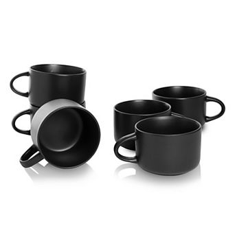 10 Strawberry Street Wazee Matte 6 pc Oversized Mug Set