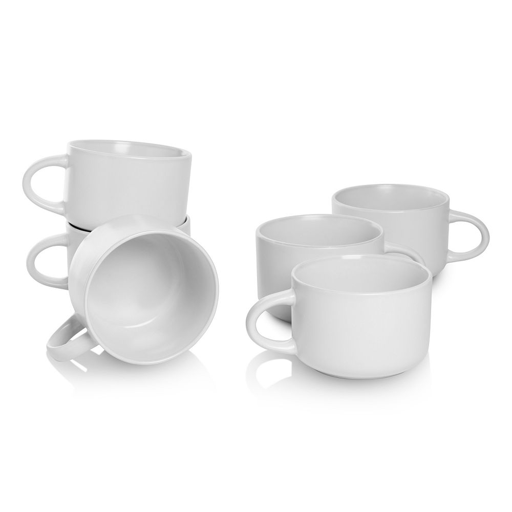 10 Strawberry Street Wazee Matte 6-pc. Oversized Mug Set