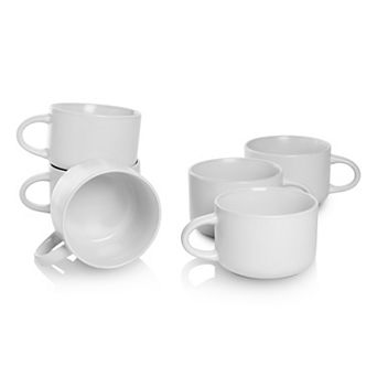 10 Strawberry Street Wazee Matte 6 pc Oversized Mug Set
