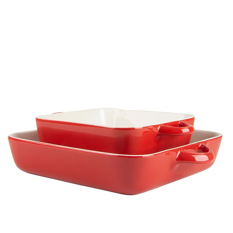 10 Strawberry Street Sienna 2 pc. Square Bakeware Set, Red