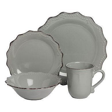 10 Strawberry Street Oxford 24-pc. Dinnerware Set