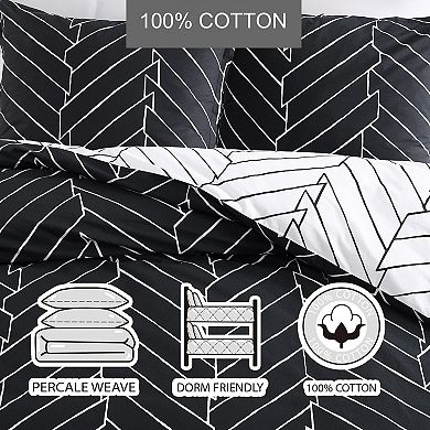 City Scene Ceres Black Duvet Cover Set with Shams