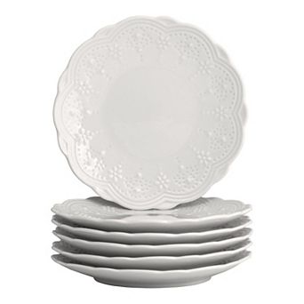10 Strawberry Street Valentina 6 pc Bread & Butter Plate Set