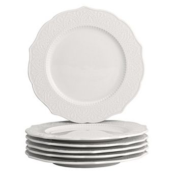 10 Strawberry Street Dahlia 6 pc Side Plate Set