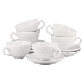 10 Strawberry Street Ever 6 pc Cup & Saucer Set