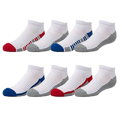 Boys 8-20 Tek Gear® Cushioned 8-pack Performance No-Show Socks