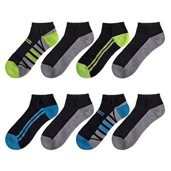 Boys 8-20 Tek Gear® Cushioned 8-pack Performance No-Show Socks