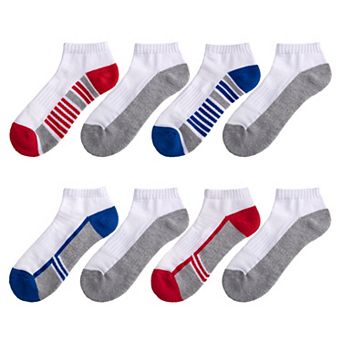 Boys 8-20 Tek Gear® Cushioned 8-pack Performance No-Show Socks