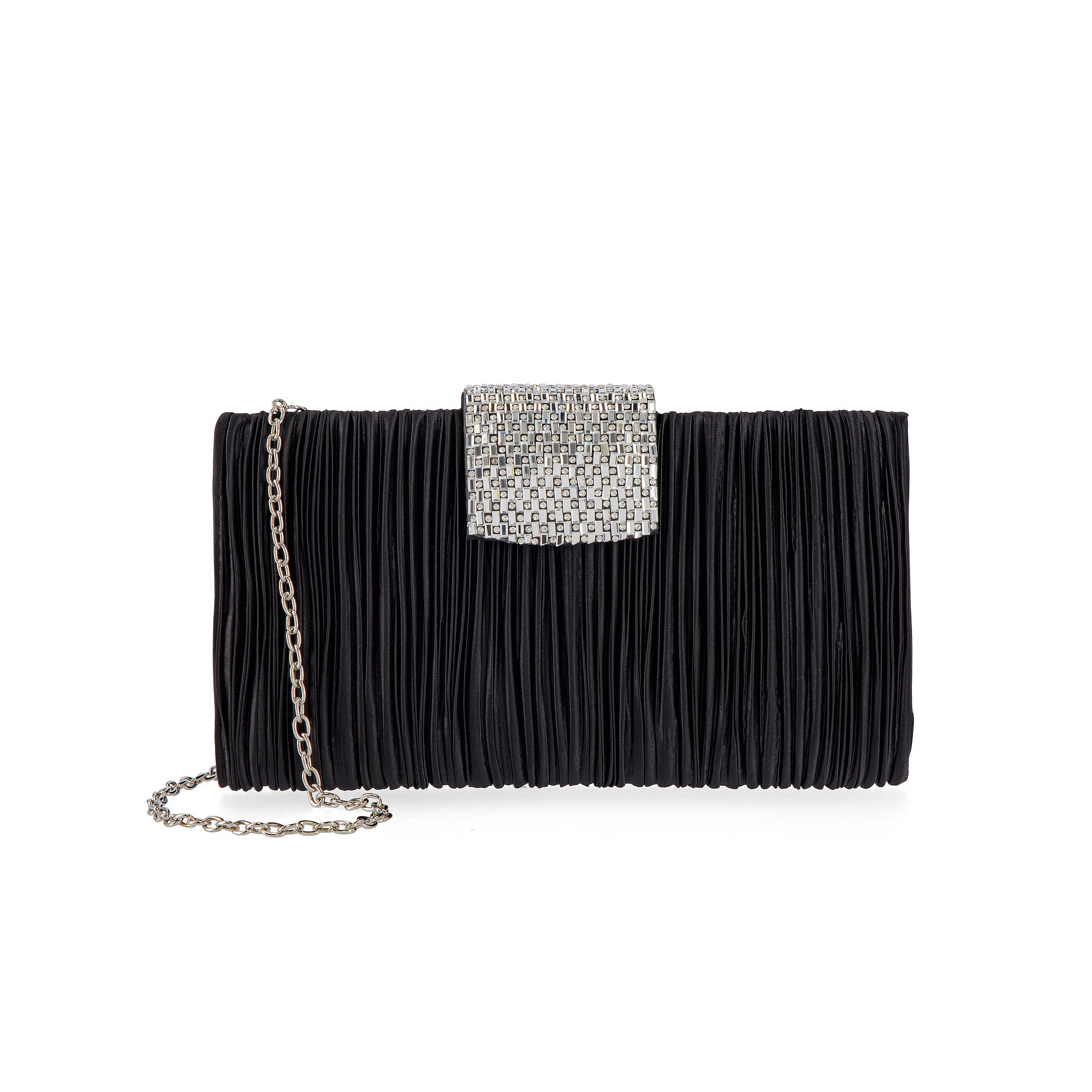 Gunne Sax by Jessica McClintock Elaina Satin Clutch, Black