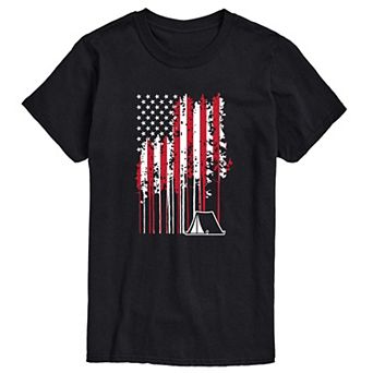 Men's Camp Pines American Flag Tee