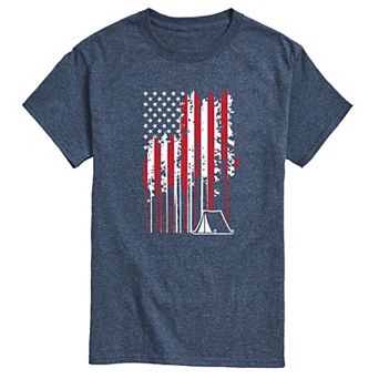 Men's Camp Pines American Flag Tee