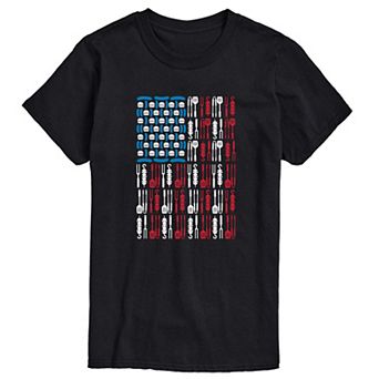 Men's Grill Tools USA Flag Tee