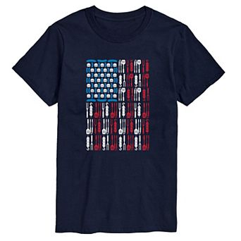 Men's Grill Tools USA Flag Tee