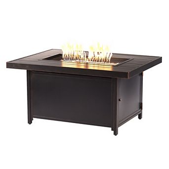 Oakland Living Rectangular Propane Fire Pit Table