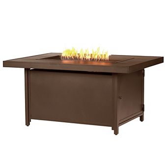 Oakland Living Rectangular Propane Fire Pit Table