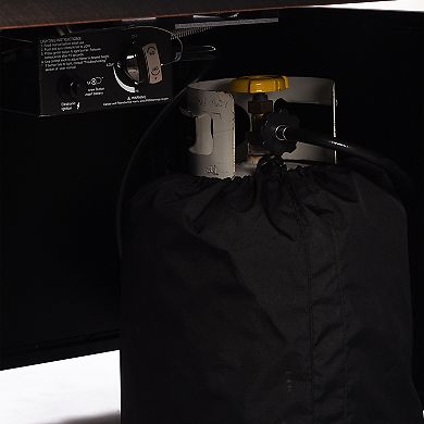 Oakland Living Square Propane Fire Pit Table