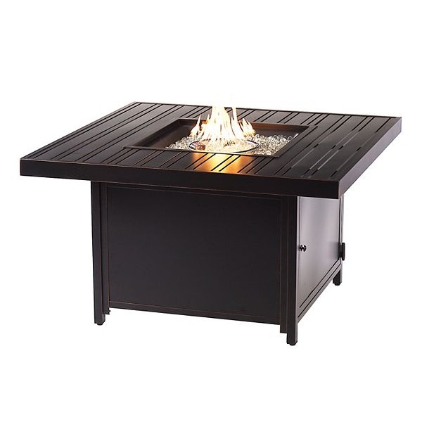 Oakland Living Square Propane Fire Pit Table