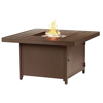 Oakland Living Square Propane Fire Pit Table