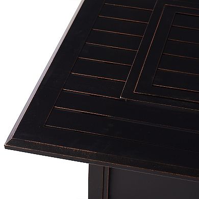 Oakland Living Rectangular Outdoor Propane Fire Pit Table