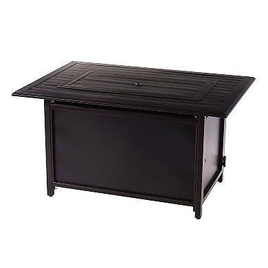 Oakland Living Rectangular Outdoor Propane Fire Pit Table