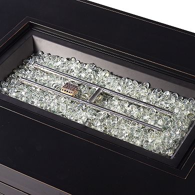 Oakland Living Rectangular Aluminum Propane Fire Pit Table