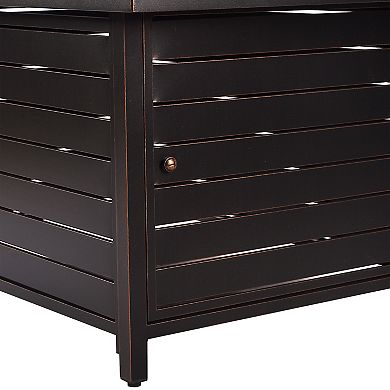 Oakland Living Rectangular Aluminum Propane Fire Pit Table