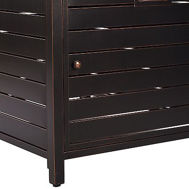 Oakland Living Aluminum Rectangular Propane Fire Pit Table